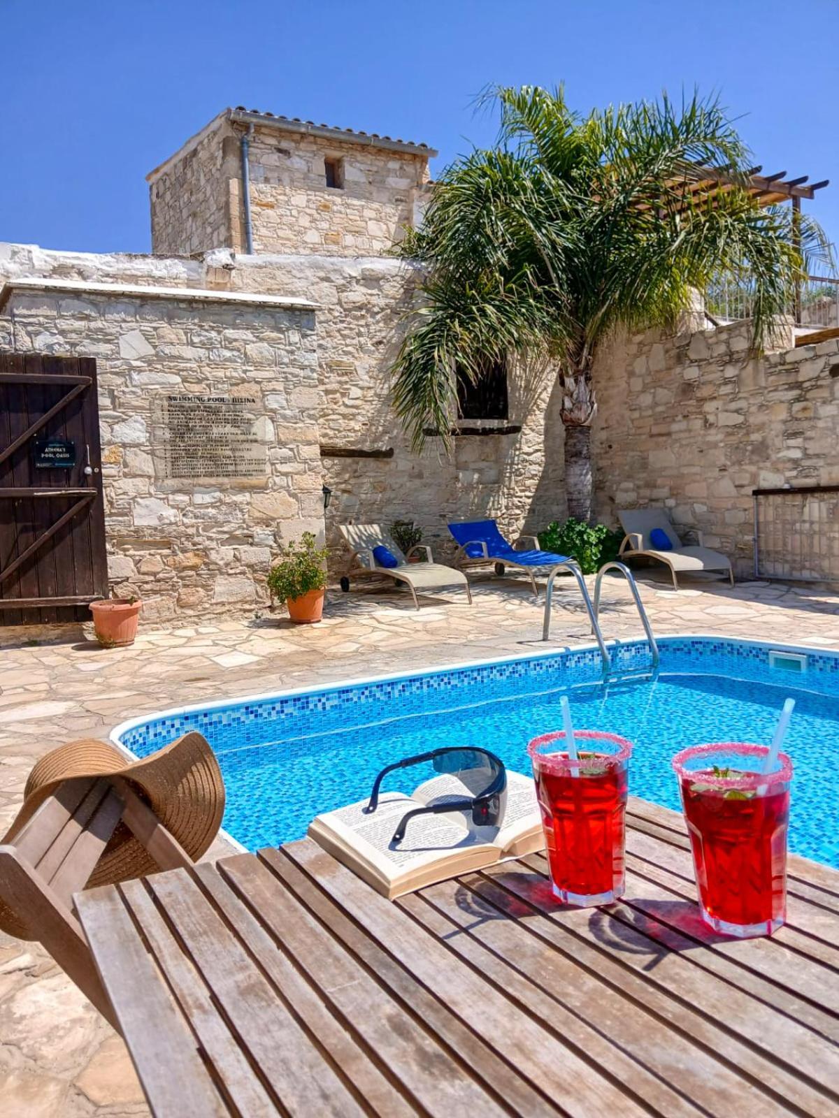 Ferienwohnung Athena'S Pool Oasis Skarinou Exterior foto