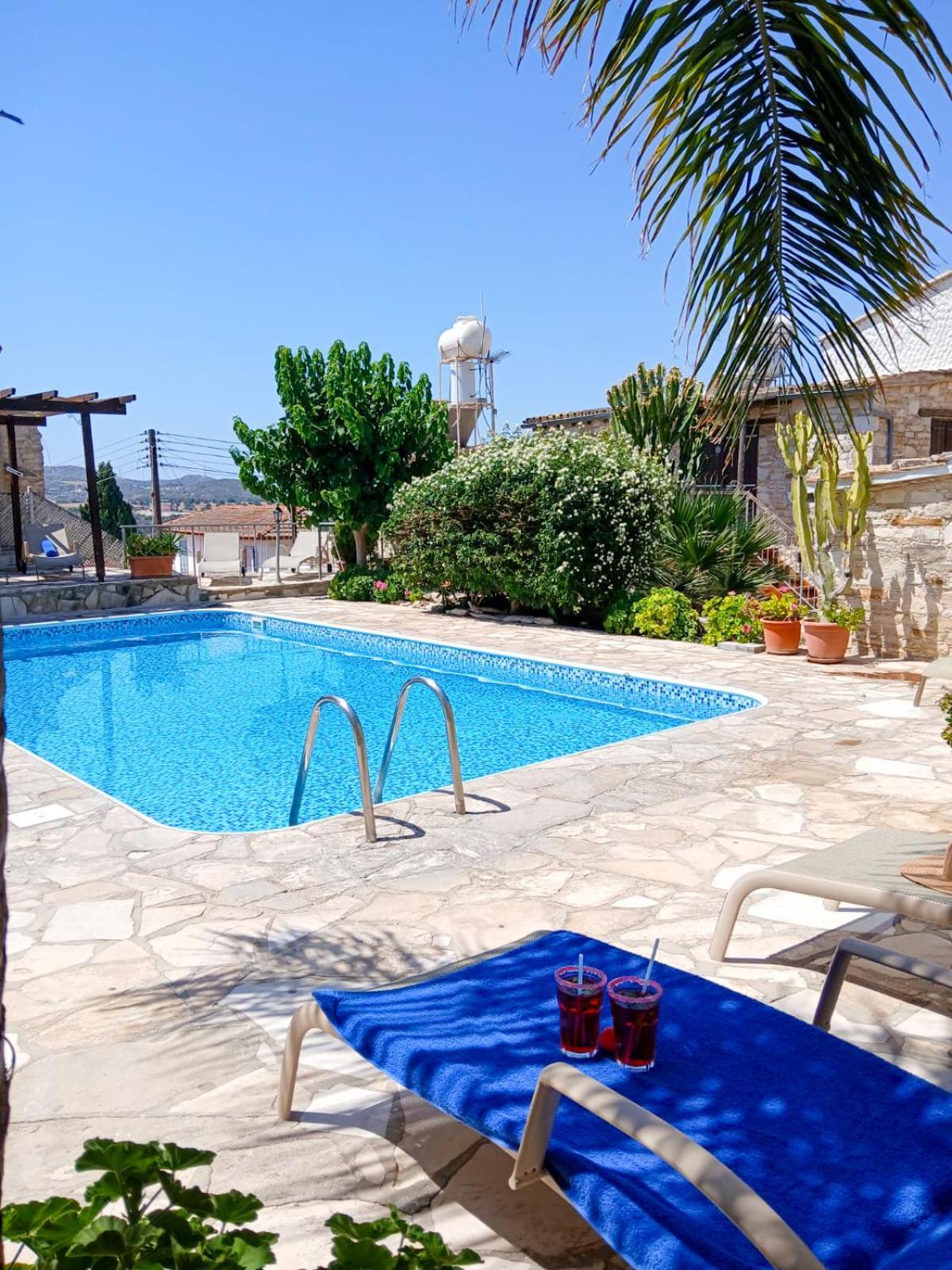 Ferienwohnung Athena'S Pool Oasis Skarinou Exterior foto